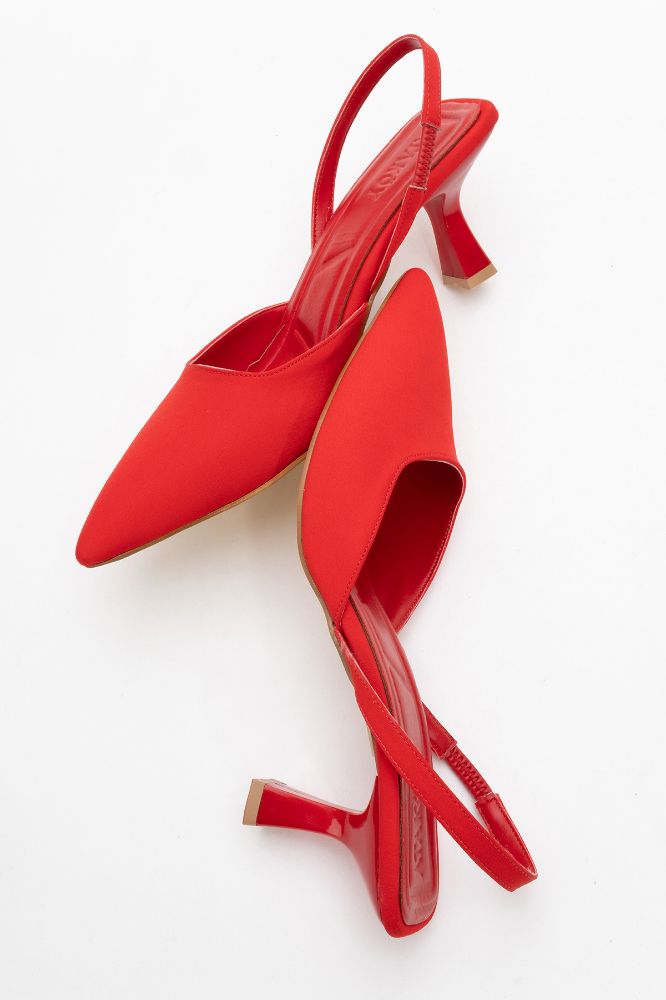 kadin-sivri-burun-arkasi-acik-stiletto-KIRMIZI KUMAS-ERC252703-0092381_0